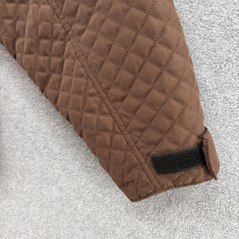 Golden Dress Equestrian Jacket Womens Medium Brown Quilted Zip Pockets Riding - Picture 8 of 14